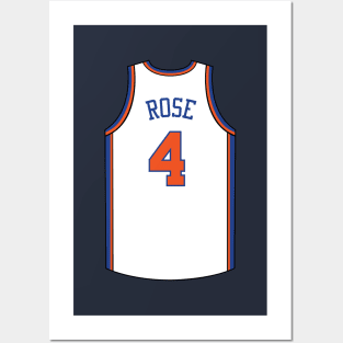 Derrick Rose New York Jersey Qiangy Posters and Art